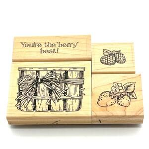 Stampin' Up! You're The Berry Best Rubber Stamps 1995 (4)